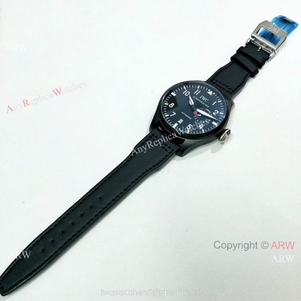 Copy IWC Big Pilot Top Gun Black Case Power Reserve Mens Watch IW501901 6