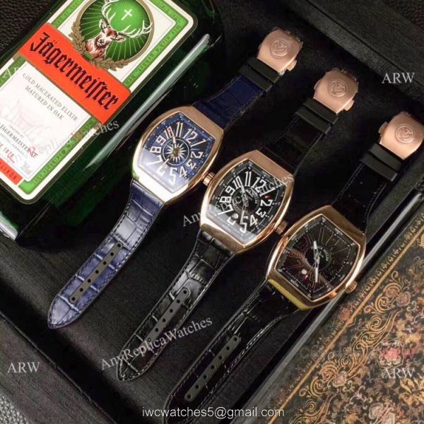 High Quality Franck Muller Vanguard Yachting Rose Gold Knock off Watches China 6