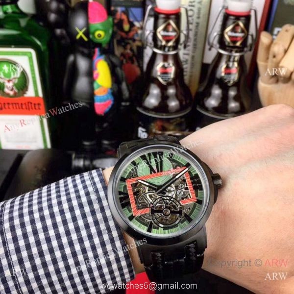 New Copy Ulysse Nardin Executive Dual Time All Black Watches 6