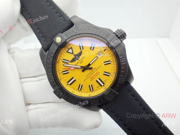 New Replica Breitling Avenger II Seawolf Yellow Dial Watch 6