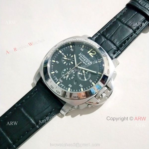 Panerai Luminor Daylight Automatic Watch SS Black Dial 6