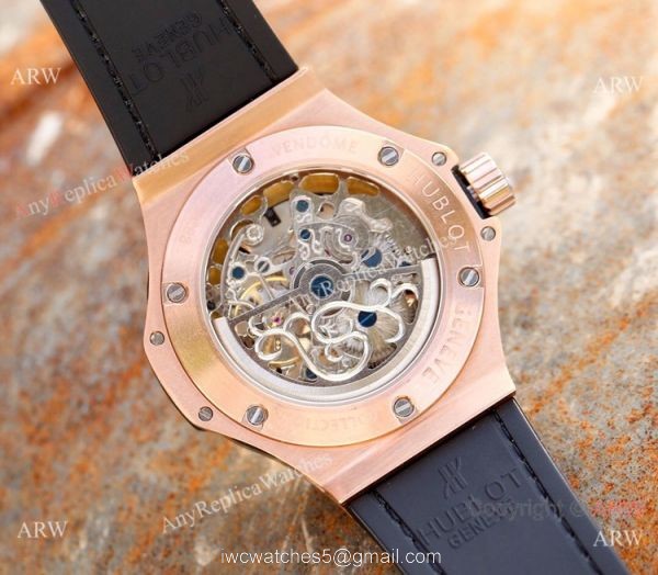 Copy Hublot Skeleton Big Bang Men Watch Sand Case 45mm 6