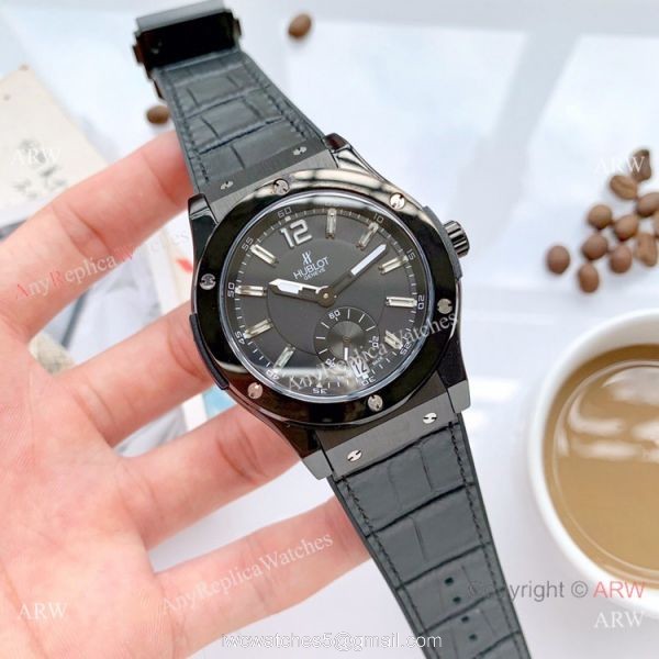 Solid Black Hublot Classic Fusion Men Watch New Replica 6