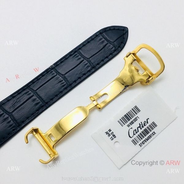 (GB) 2019 New Cartier Santos Yellow Gold Watch AAA Swiss Replica 6