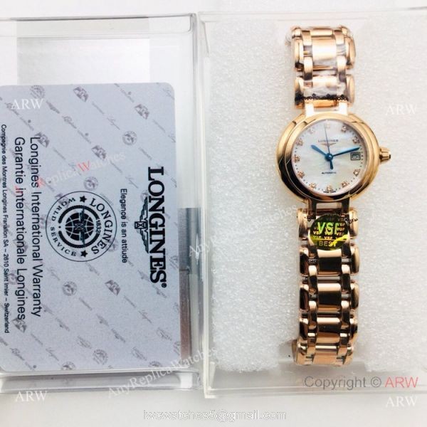 Swiss Grade Copy Longines PrimaLuna VS Factory L592 Watch Mother-Of-Pearl Dial 6