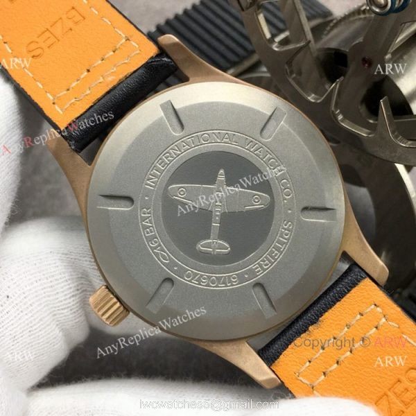Super Clone IWC Big Pilots Spitfire Bronze Watch Blue Dial 6