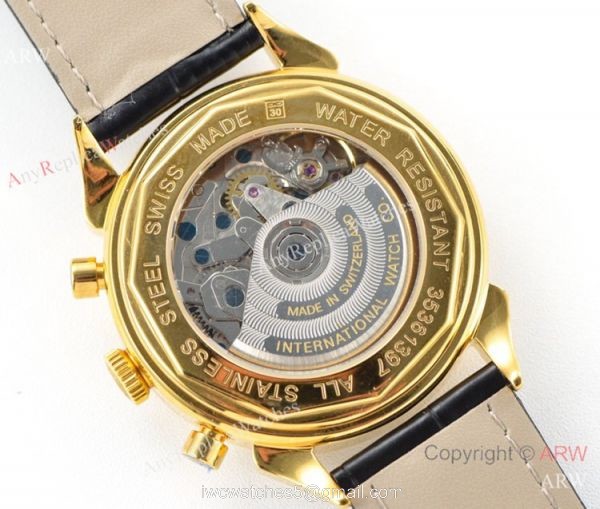 Swiss Replica IWC Portuguese 7750 Watch Gold Case 2019 New 6