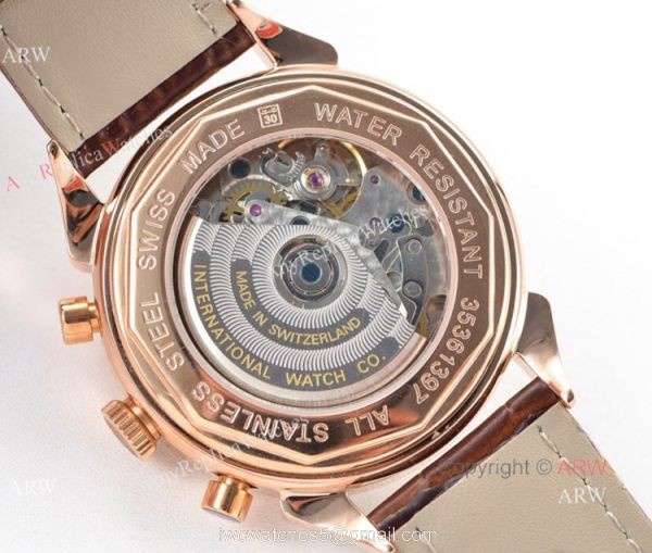 Swiss 7750 IWC Schaffhausen Portuguese Rose Gold Watch 2019 New 6