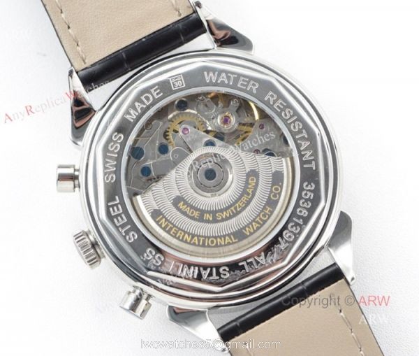 Super Clone IWC Schaffhausen Portugieser SS White Face Men Watch SWISS 7750 6