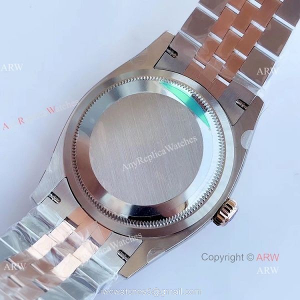 EW factory 3235 Rolex Datejust 36mm 2-Tone Rose Gold Jubilee White Face Watch 6
