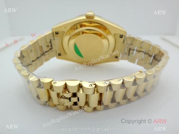 New Copy Rolex Day-Date President White textured Dial Watch 40mm 6