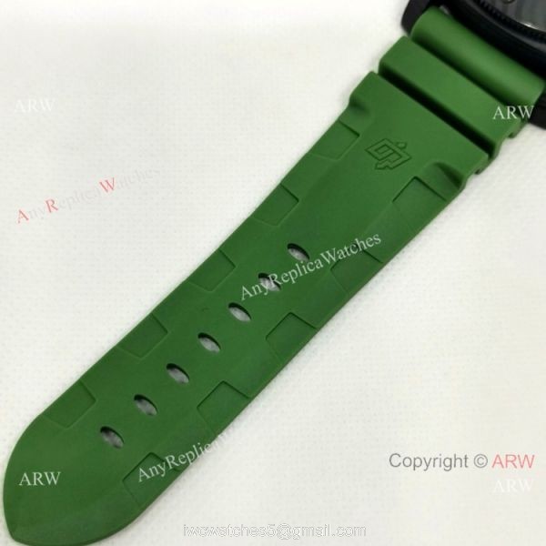 Panerai Replica Watch 47mm Camouflage Dial Military Green Rubber Strap 6