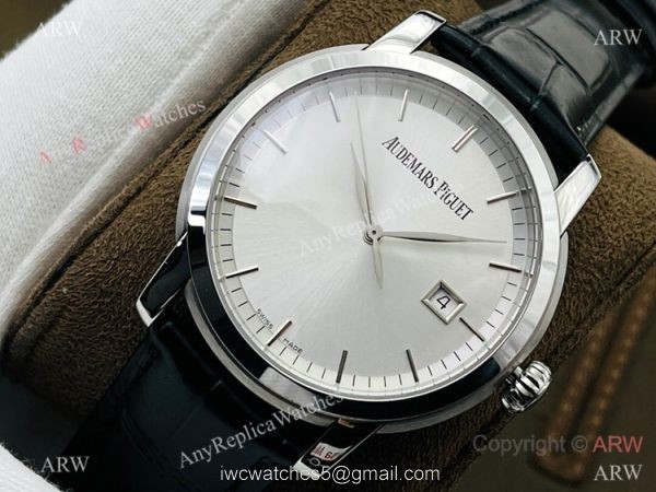 New 2021! Swiss Replica Audemars Piguet Jules Audemars 3120 Watch Silver Dial 6