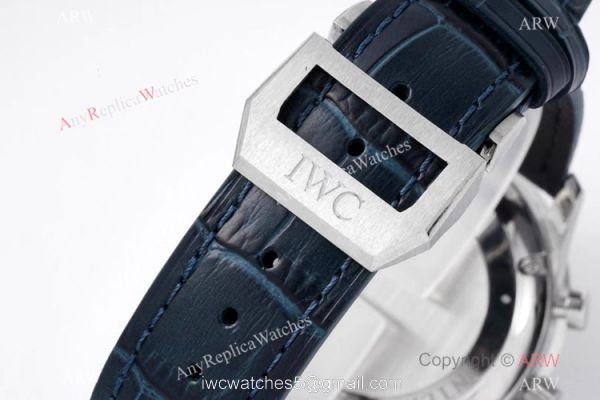 High-end Replica ZF Factory V2 IWC Portuguese Chronograph Watch Blue Dial 6