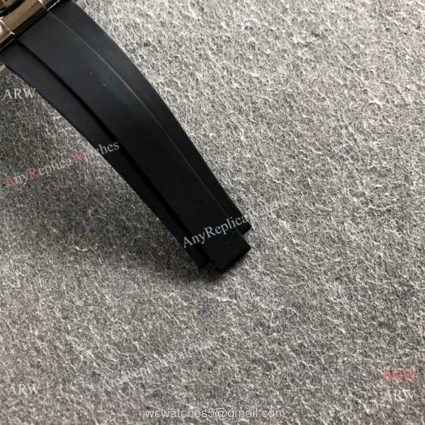NEW! Noob Factory Rolex Daytona 1:1 Cal.4130 Movement Watch Meteorite Dial Rubber Strap 6