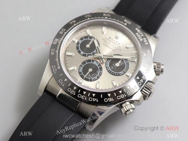 Noob V3 Rolex Daytona Oysterflex Strap Gray Dial Watch Super Clone 6