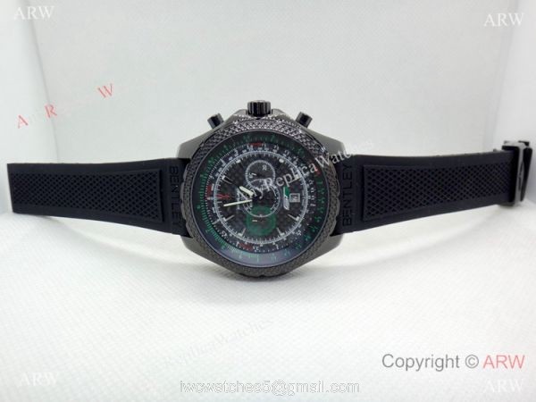 Copy Breitling Bentley GT3 Blacksteel Green Inner R?Plica Breitling Mens Watch 6