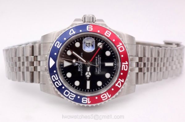 Rolex GMT Master II PEPSI Replica Watch Stainless Steel Jubilee Strap 6