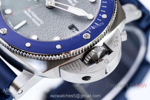 (VS) Swiss Copy Panerai Luminor Submersible PAM 959 Watch Blue Bezel 6