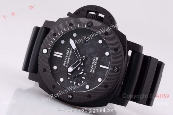 (VS) Swiss Panerai Submersible Marina Militare Carbotech Watch PAM 979 VS Factory Best Replica Edition 6