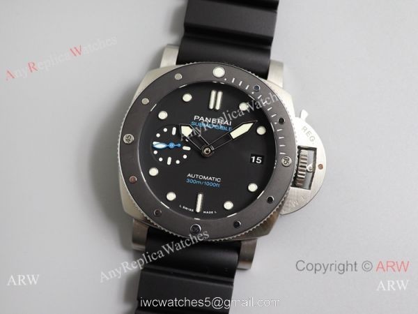 (VS)Panerai Submersible 42MM PAM00683 VS Factory Black Bezel Watch Medium Size 6