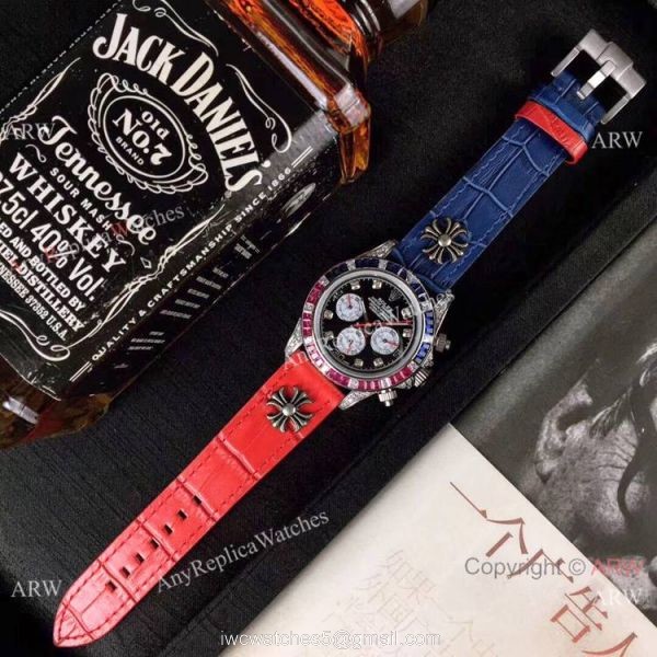 Rolex Rianbow Daytona SS Black Face Watch New Style 6