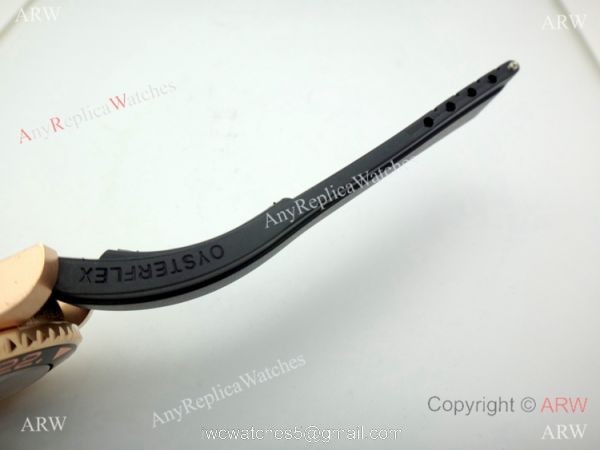 Replica Rolex GMT-Master II Rubber Strap Brown Black Ceramic Watch 6