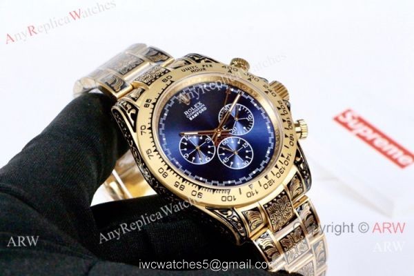 Copy Rolex Bamford Watch Rolex Daytona Blue Dial Replica Watch Vintage Style 6
