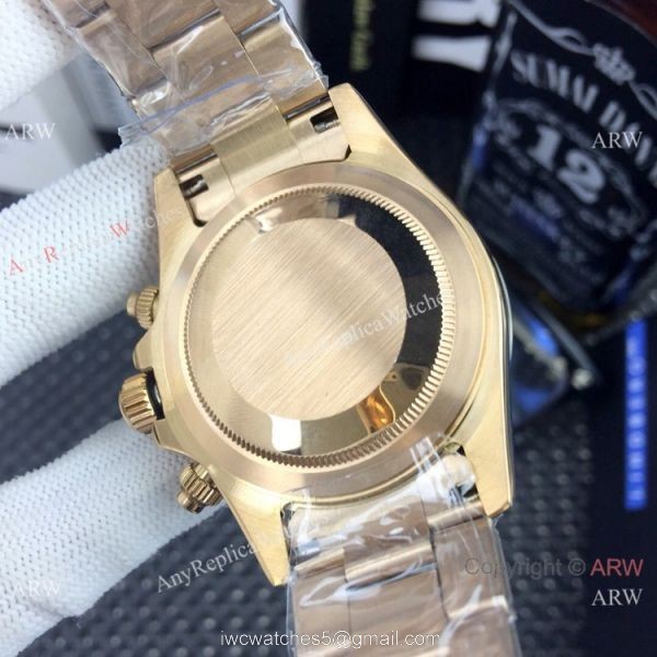AAA Replica Rolex Daytona 40mm Watches Rose Gold Black Ceramic 6