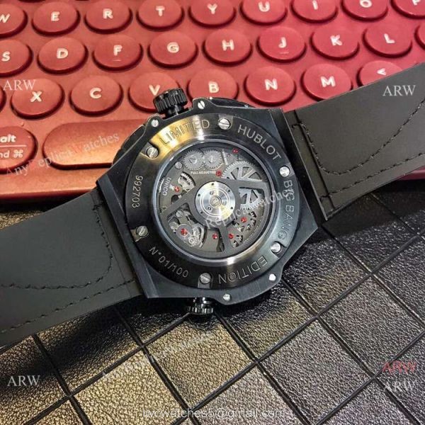 New Replica Hublot Big Bang Unico Golf Chronograph Watches All Black 6