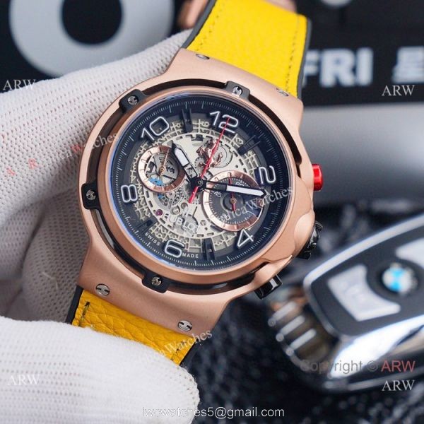 New Replica Hublot Classic Fusion Ferrari GT Chronograph Watch Rose Gold 6