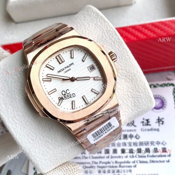 Rose Gold Patek Philippe Nautilus Repica Watches For Sale 6