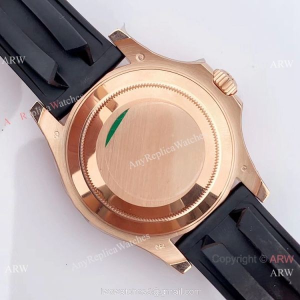 Rolex Yachtmaster 116695SATS Rose Gold Rainbow Bezel Watch Noob Factory/316L/Swiss ETA2836 6