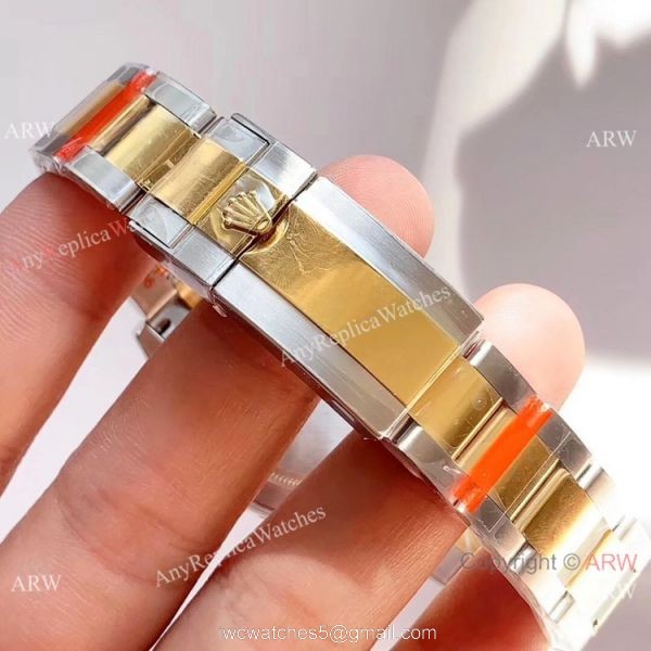 1:1 Best Clone Rolex Daytona Two Tone White Dial Watch Noob Factory 904L 4130 Movement 6