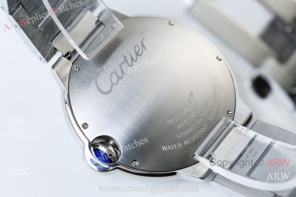 V6 Factory V5 Replica Ballon Bleu De Cartier Stainless Steel Watch 42mm 6