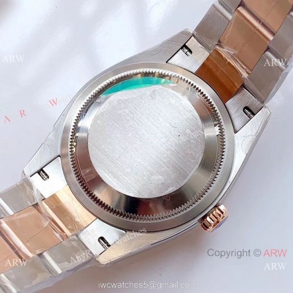 EWF Swiss 3235 Rolex Datejust 36 Watch Salmon Dial Rolex Everose Replica 6