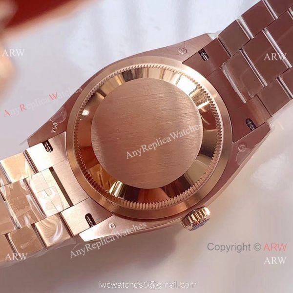 Swiss Rolex DayDate EWF 3255 36mm Men Rolex Everose Replica Watch 6