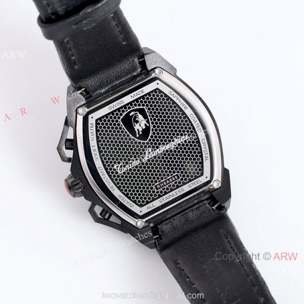Copy Lamborghini Spyder 9004 Chronograph Men Watch All Black 6