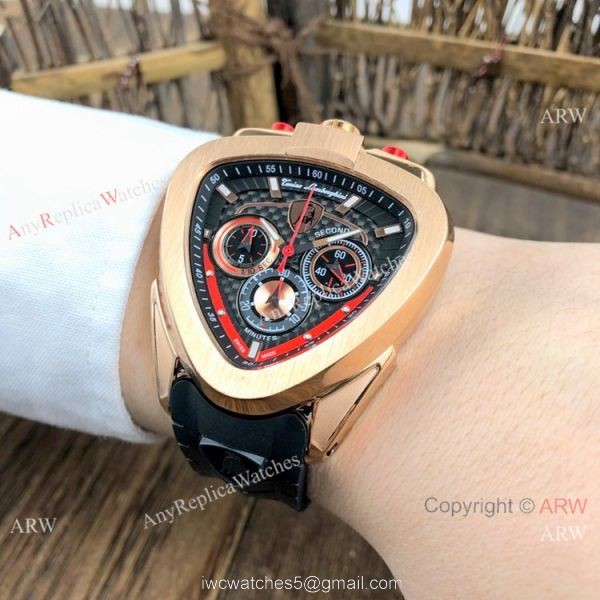 Best Copy Tonino Lamborghini Spyder Rose Gold Mens Chronograph Watches 6