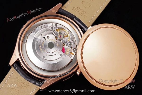 GM Factory Swiss Replica Rolex Cellini Date Rose Gold Automatic Watch 6