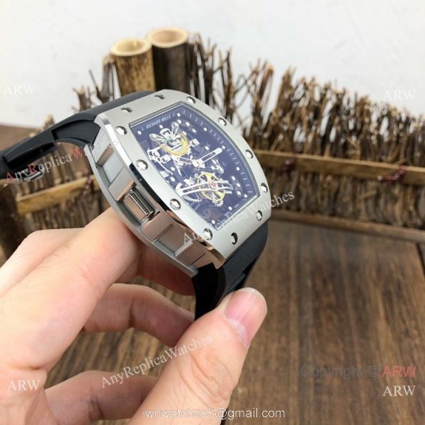 New Copy Richard Mille RM38-01 Gray Rubber Men Watches 6