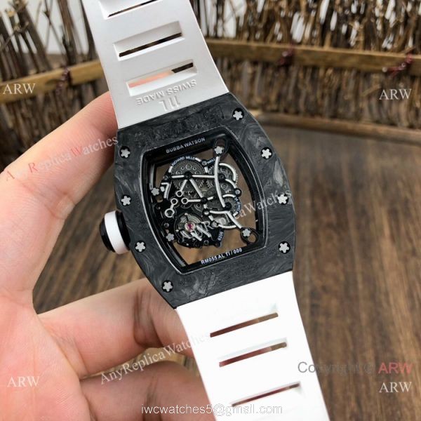 SWISS Grade Richard Mille Rm055 Black Diamond Men Watch V2 version 6