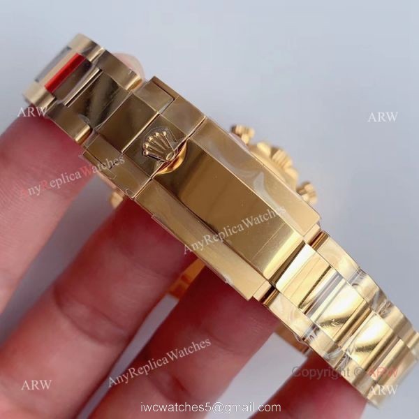 New Gold Rolex Daytona Swiss Watch Noob Factory Rolex Replica Watches 6