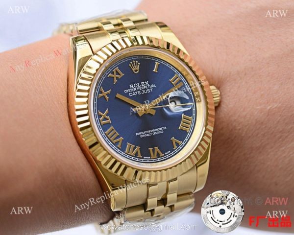 Replica Rolex Datejust II Blue Dial Gold Jubilee Watch NEW UPGRADED 6