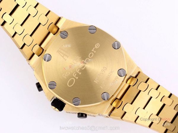 Replica Audemars Piguet Ice Royal Oak Chronograph Watch Audemars Piguet Yellow Gold 6