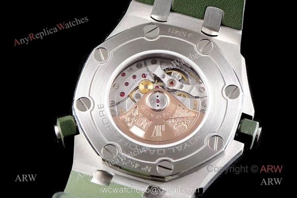 New JF Factory Audemars Piguet Royal Oak Offshore Diver 15710 Green Dial Watch Replica 6