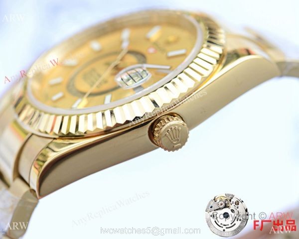 NEW UPGRADED Rolex Sky-Dweller Yellow Gold Watches 41mm 6