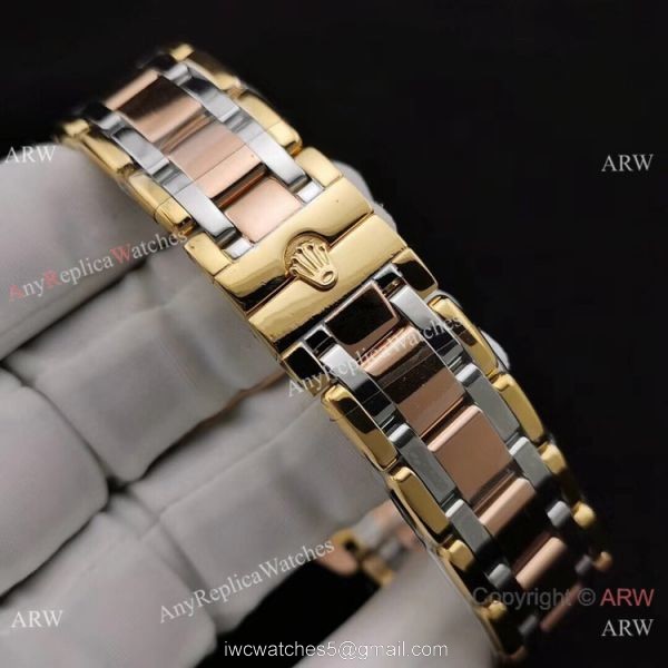 Copy Rolex DayDate Special Edition Men Watch Two Tone Rose Gold Diamond 6