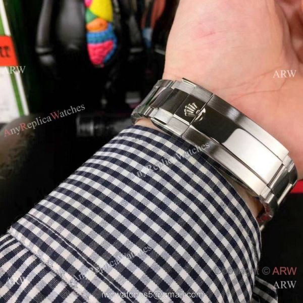 Fake Rolex Blue Face Submariner Date Diamond Bezel Stainless Steel Watches 40mm 6