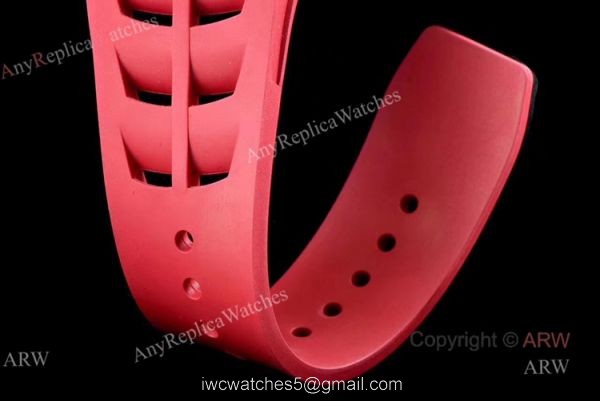Swiss Replica KV Richard Mille RM 11-03 Red Rubber Band Flyback Chronograph Watch 6